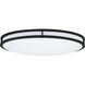 EnviroLite LED 24 inch Matte Black Flush Mount Ceiling Light